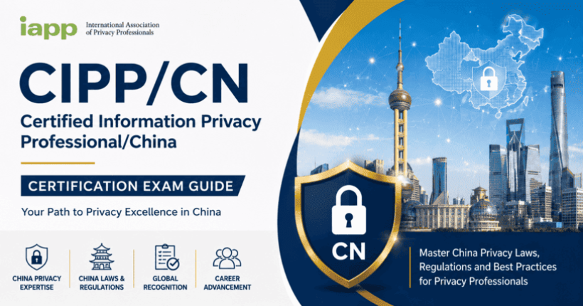 Certified Information Privacy Professional China CIPP CN certification course cover for China privacy law training and exam preparation on peopledumps.com