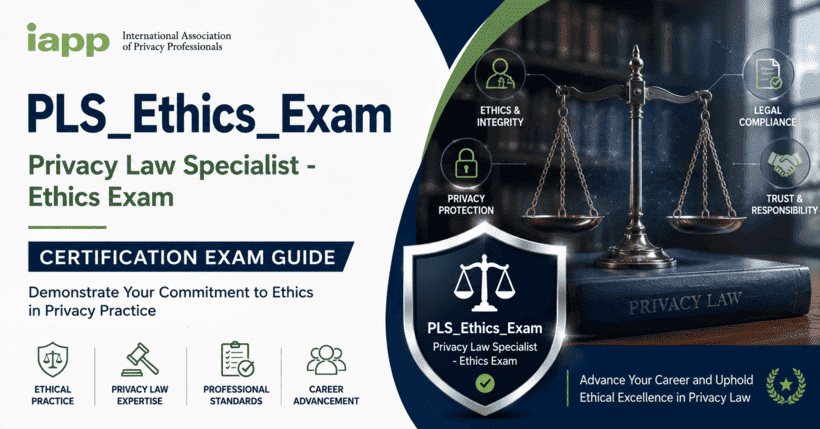 Privacy Law Specialist Ethics Exam certification guide course cover for privacy law ethics training and exam preparation on peopledumps.com