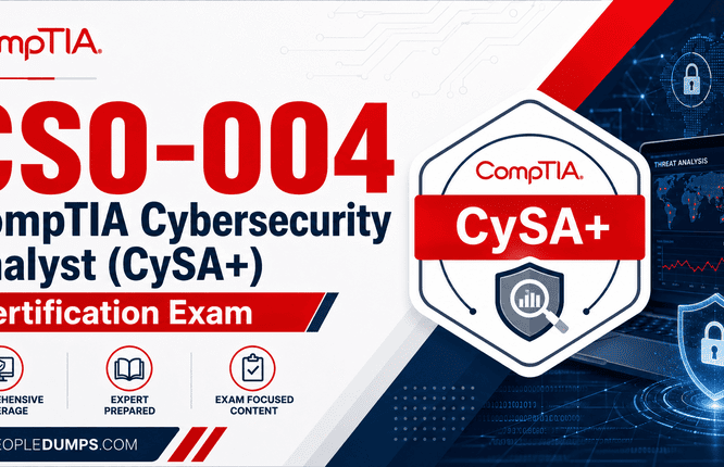 CS0-004 CompTIA Cybersecurity Analyst CySA+ certification exam course cover