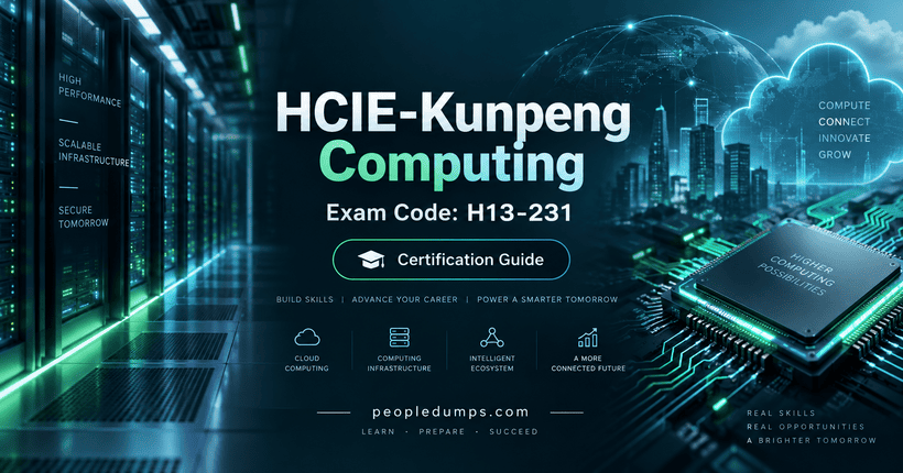 HCIE-Kunpeng Computing H13-231 certification exam guide with data center, cloud computing, and processor technology