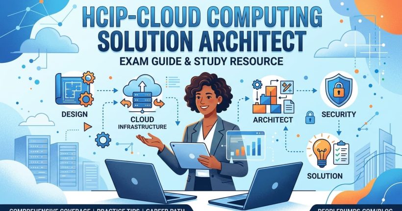 HCIP-Cloud Computing Solution Architect H13-528 exam guide cover featuring cloud architecture, OpenStack, Kubernetes, and enterprise cloud infrastructure.